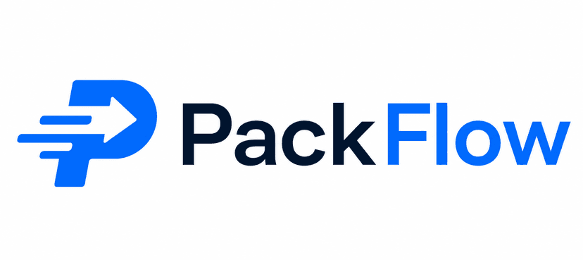 PackFlow logotipas – fulfillment paslaugos Lietuvoje